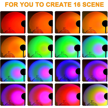 USB Desk Lampa Rainbow Projection Lamp